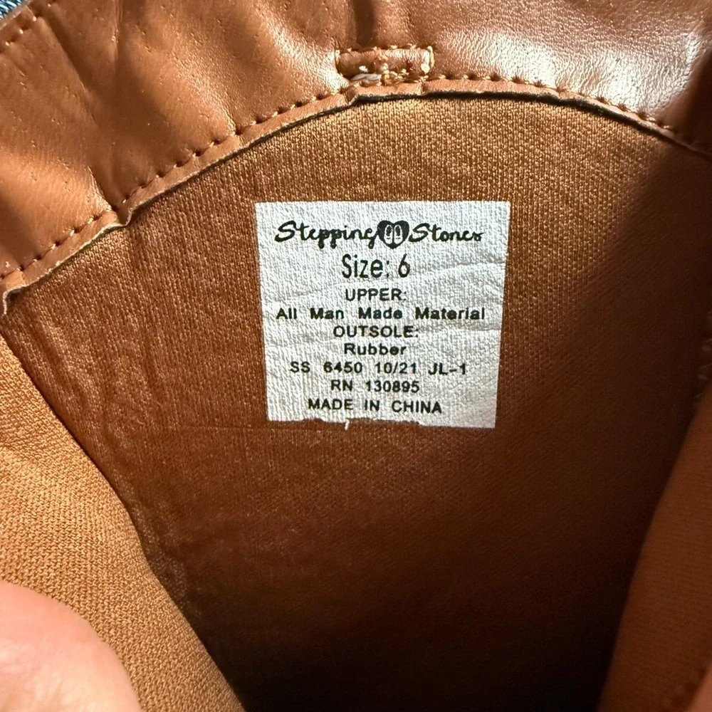 Stepping stones brown western boots